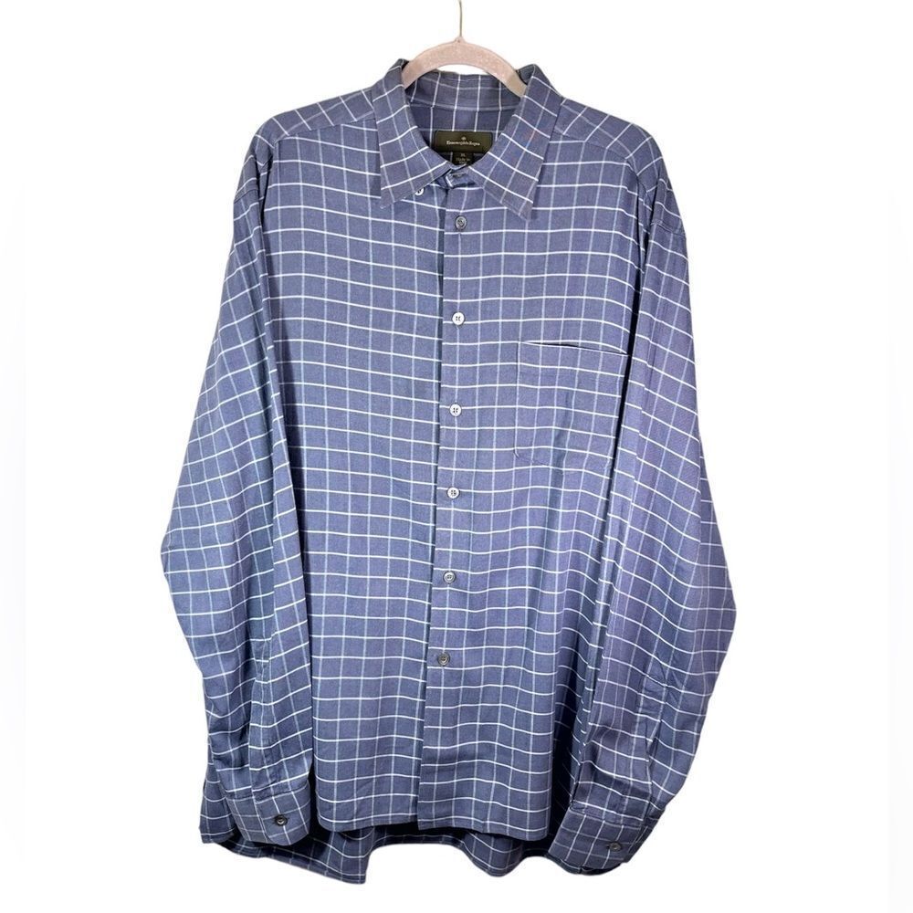 Ermenegildo Zegna Blue Dress Shirt Made in Italy Size XL